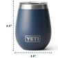 YETI Rambler 10 Oz Wine Tumbler with MagSlider Lid in Navy, , large