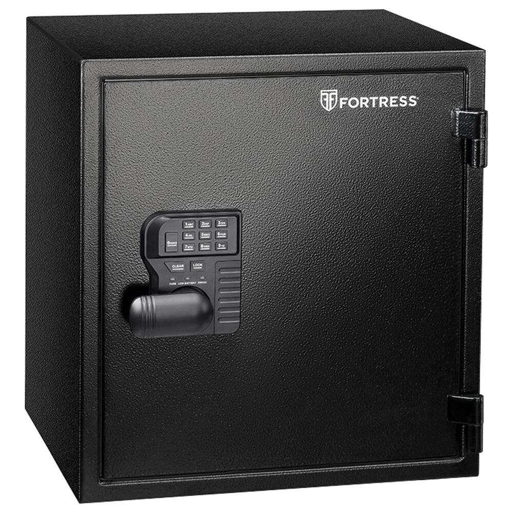 Fortress Large Fireproof and Waterproof Personal Safe in Black, , large