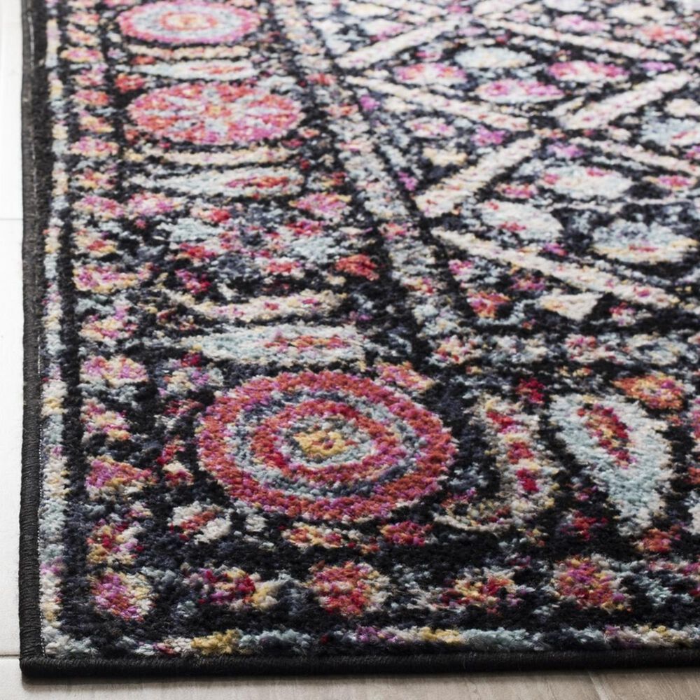 Safavieh Adirondack ADR203Z 3&#39; x 5&#39; Black and Fuchsia Area Rug, , large
