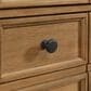 James Martin Malibu 36" Single Bathroom Vanity in Amber Birch with 3 cm Lime Delight Quartz Top and Rectangular Sink, , large