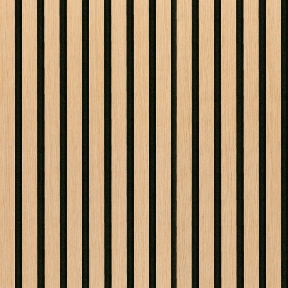 MS International Acoustic Wood Slat Almond 24" x 48" Wall Panels, , large