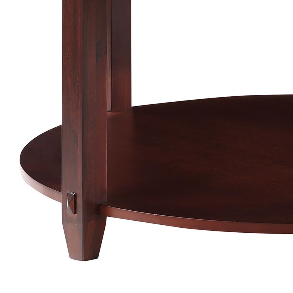 OSP Home Lane Round Coffee Table in Espresso, , large