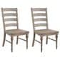 Emerald Home Furnishings Interlude Side Chair with Ladder Back in Sandstone Buff (Set of 2), , large