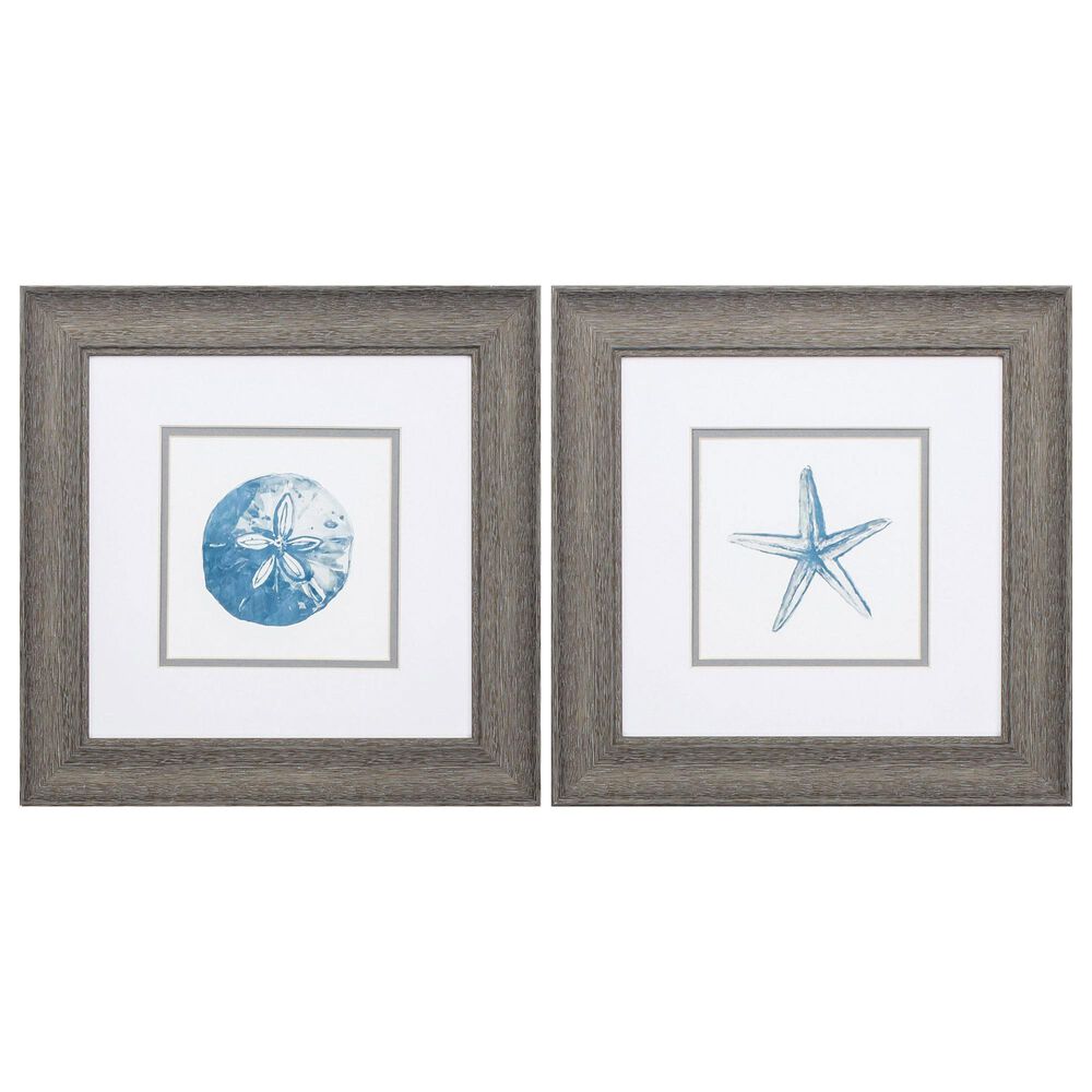 Propac "Sand Dollar Starfish" Wall Art in Blue (Set of 2), , large