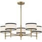Savoy House 5 Light Chandelier in Natural Brass, , large