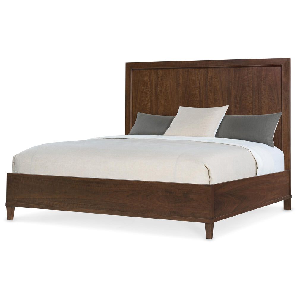 Hooker Furniture Archives King Panel Bed in Walnut, , large