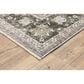 Oriental Weavers Maharaja Serbia 91E 6"7" x 9"6" Gray and Blue Area Rug, , large