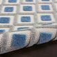 Nourison Aloha ALH26 2" x 6" Blue and Grey Indoor/Outdoor Runner, , large