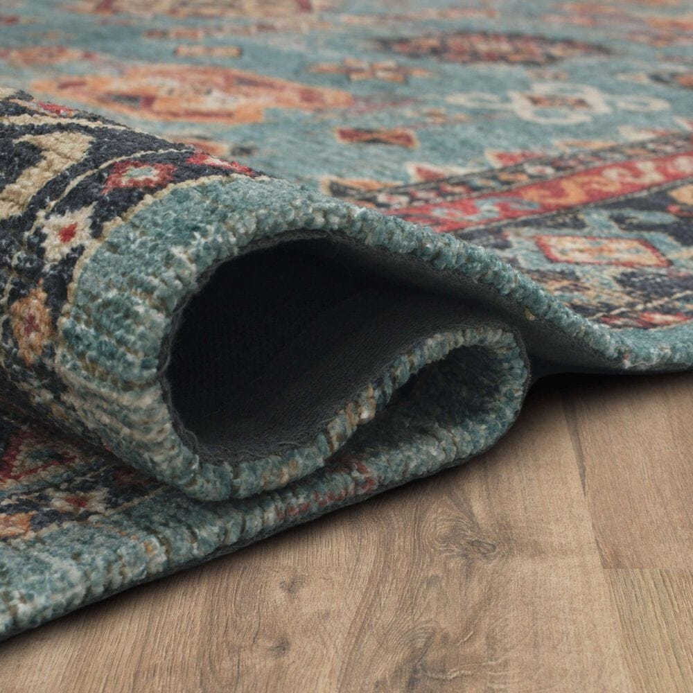 Karastan Zula Mombasa 8&#39; x 10&#39; Aquamarine Area Rug, , large