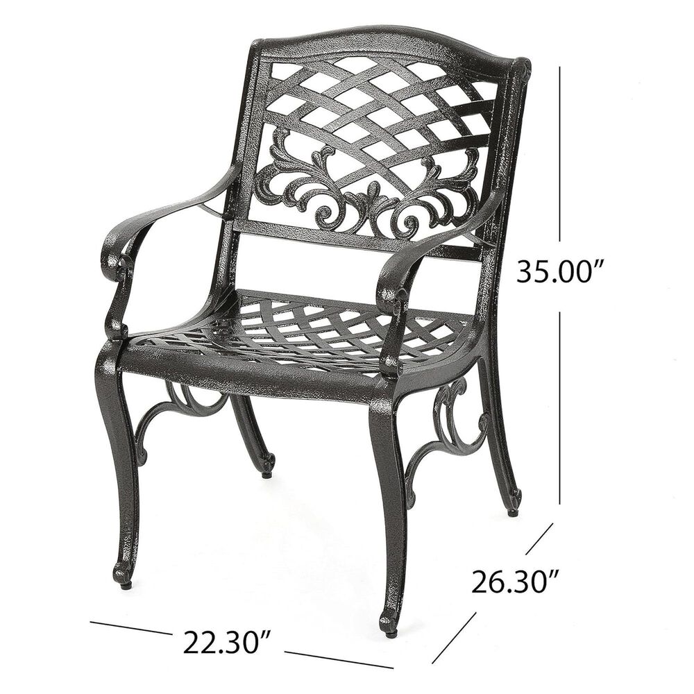 Hearth and Haven Ravenna 7-Piece Outdoor Dining Set in Bronze, , large