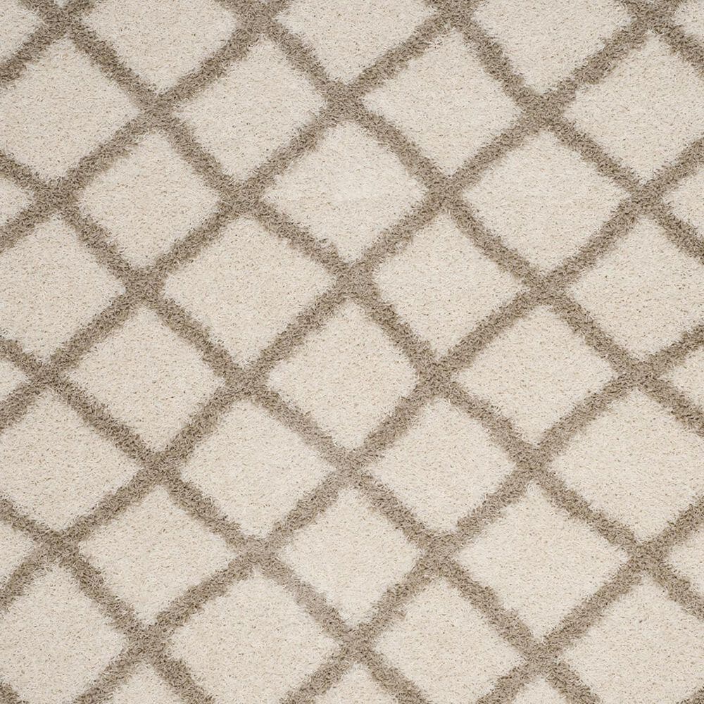 Safavieh Dallas Shag SGD258B-28 2&#39;3&quot; x 8&#39; Ivory/Beige Runner, , large