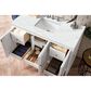 James Martin Vanities Athens 48" Single Bathroom Vanity in Glossy White with 3 cm Ethereal Noctis Quartz Top and Rectangular Sink, , large