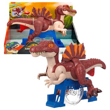 Fisher Price Sprinting Spinosaurus Dinosaur Action Figure with Lunge and Chomp in Multicolor, , large