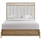 Sterling Timber Elure King Upholstered and Strap Panel Bed with Dresser and 2 Nightstands in Latte, , large