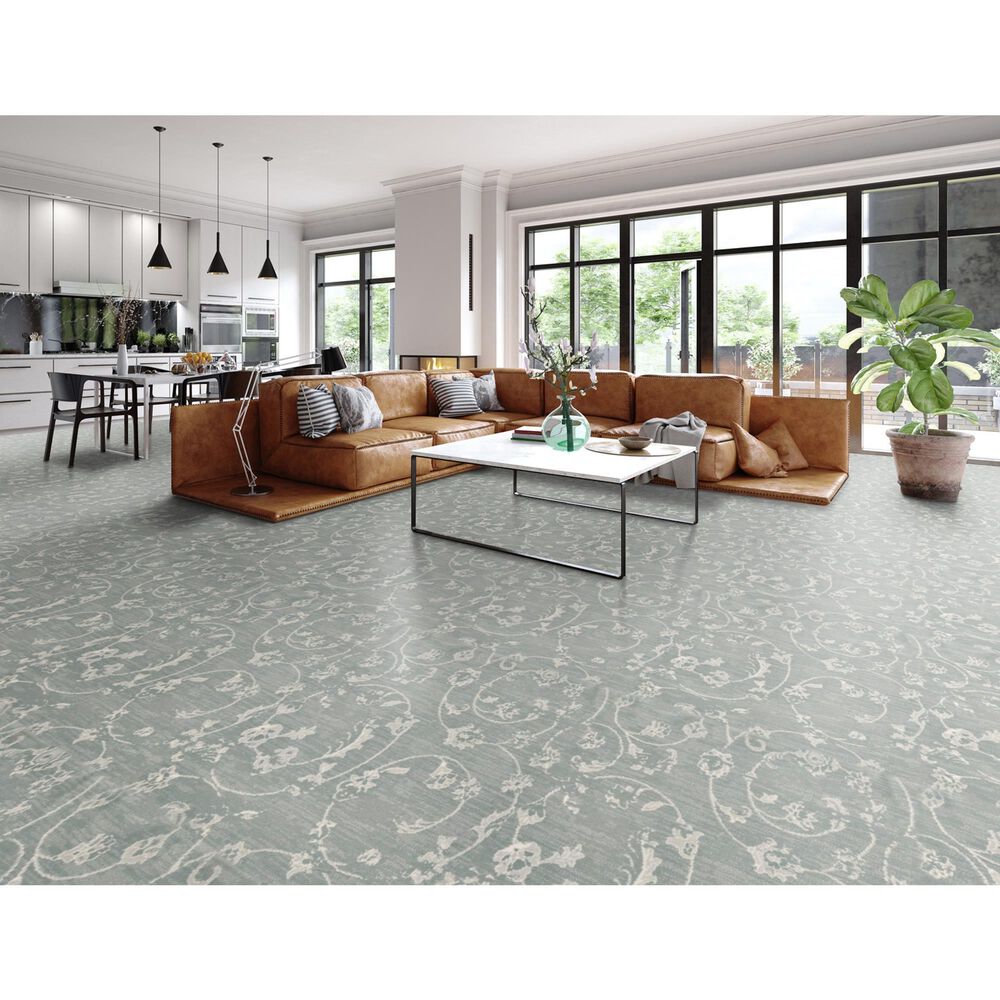 Stanton Divine Design Floretta Carpet in Aquamarine, , large