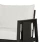 HOMLUX Outdoor Club Chair with Black Textilene Accents in White (Set of 2), , large