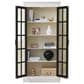 Hearth and Haven 71.2"" Freestanding Glass Door Pantry with Adjustable Shelves in White and Black, , large