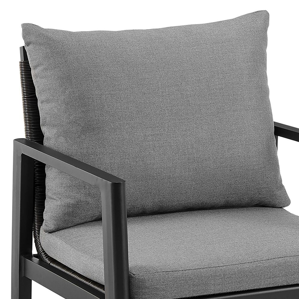 Blue River Grand Patio Dining Arm Chair in Black (Set of 2) NFM