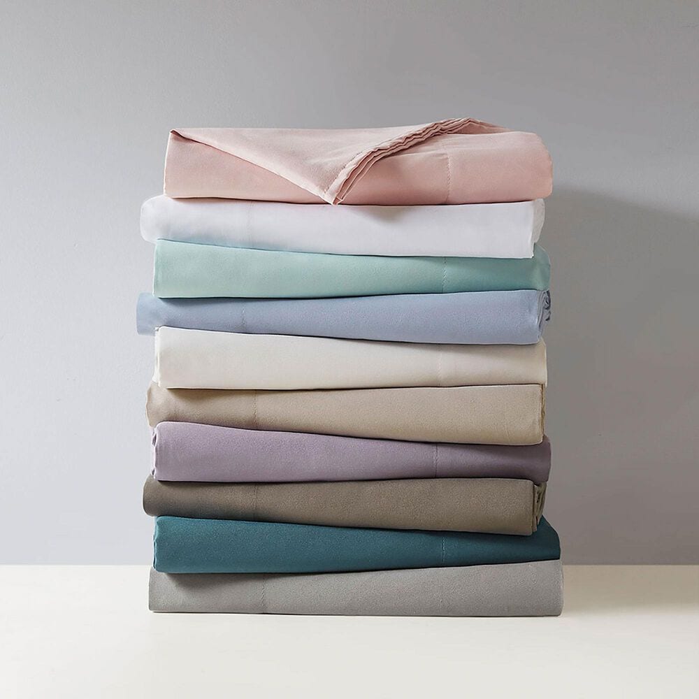 Hampton Park Madison Park 4-Piece Luxurious Brushed Microfiber Deep Pocket King Sheet Set in White, , large