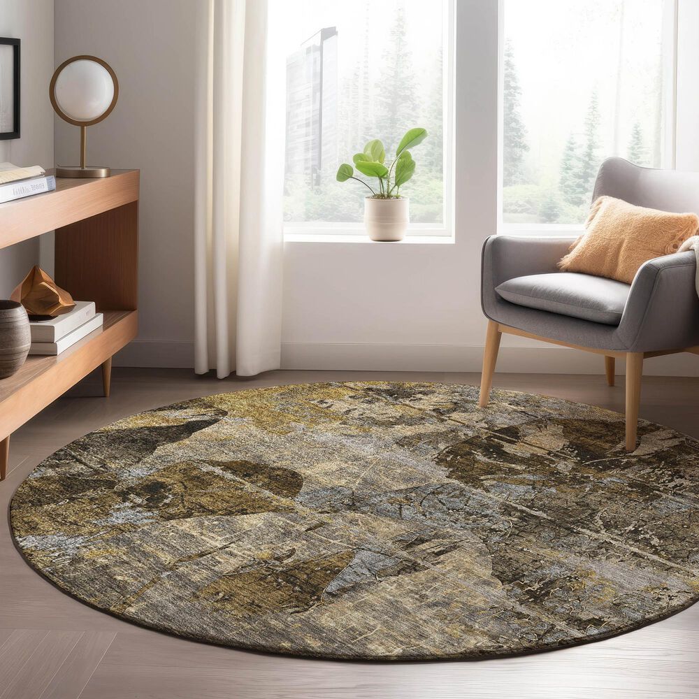 Dalyn Rug Company Trevi TV15 8&#39; Round Mocha Area Rug, , large