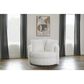 Albany Furniture Fur Swivel Pod Chair in Yakety Yak Natural, , large