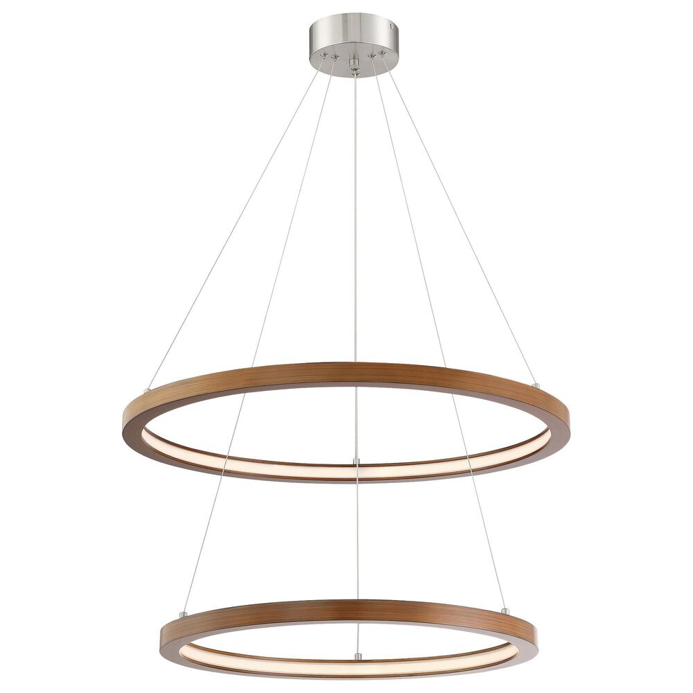 Lite Source Rimmy LED Pendant Ceiling Light in Brushed Nickel, , large
