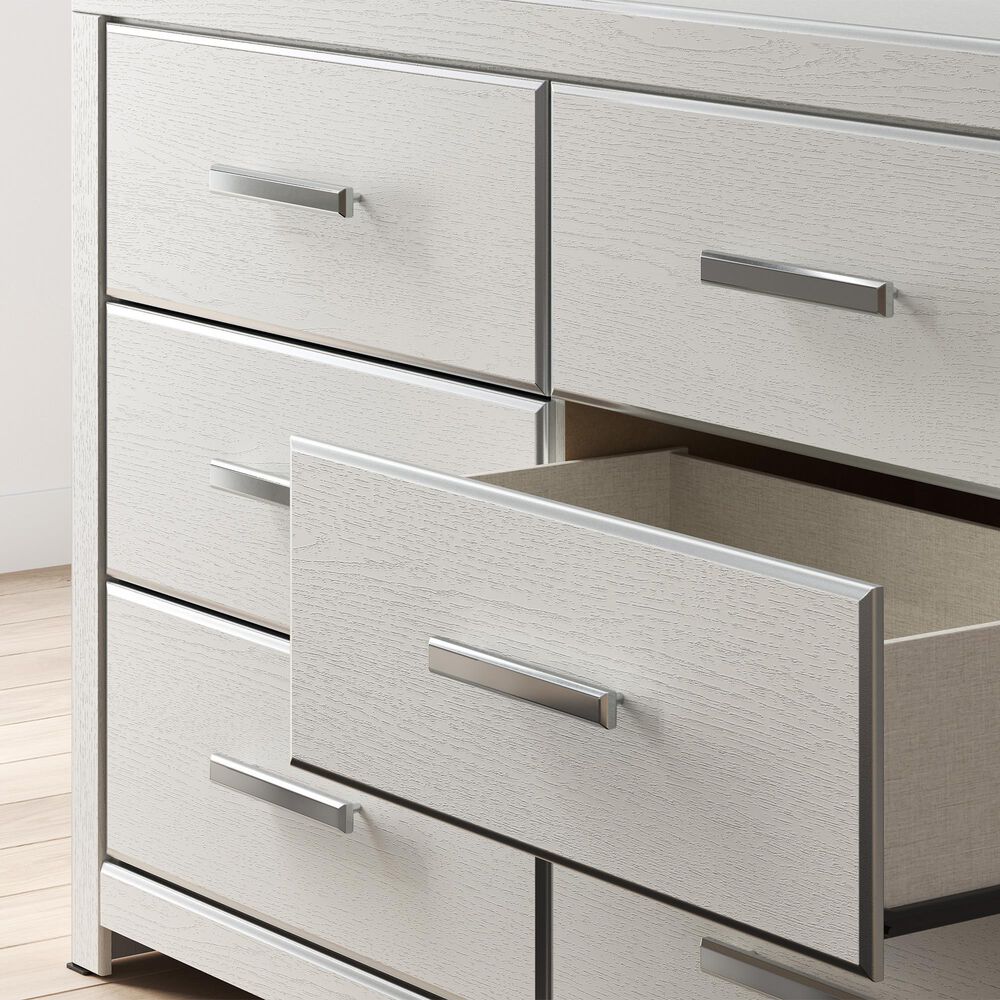Ashley Zuraleus 3-Piece King Upholstered Storage Bedroom Set in Matte White, , large