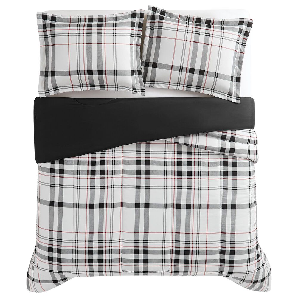 Pem America Charlotte Plaid 3-Piece Full/Queen Microfiber Comforter Set in Multicolor, , large