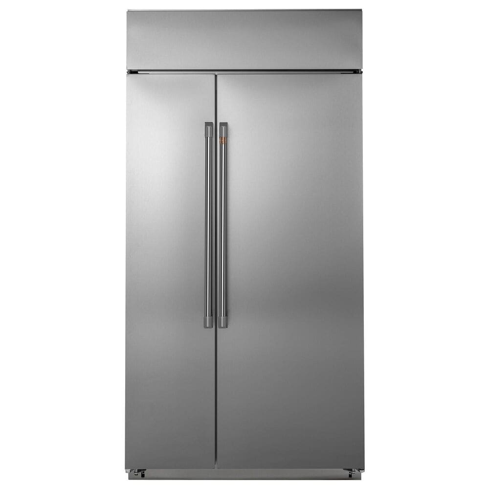 Cafe 25.1 Cu. Ft. Built-In Side-by-Side Refrigerator in Stainless Steel, , large