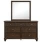 Ashley Danabrin 7-Drawer Dresser and Mirror in Brown, , large