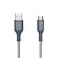 Ventev High Speed Usb A To Usb C Braided Cable With 2x The Copper For Faster Charging 6ft - Gray, , large