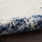Nourison Cyrus CYR04 2"2" x 7"6" Ivory and Navy Runner, , large