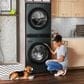 LG Single Unit Front Load WashTower with Center Control 4.5 Cu. Ft. Washer and 7.4 Cu. Ft. Electric Dryer in Nature Green, , large