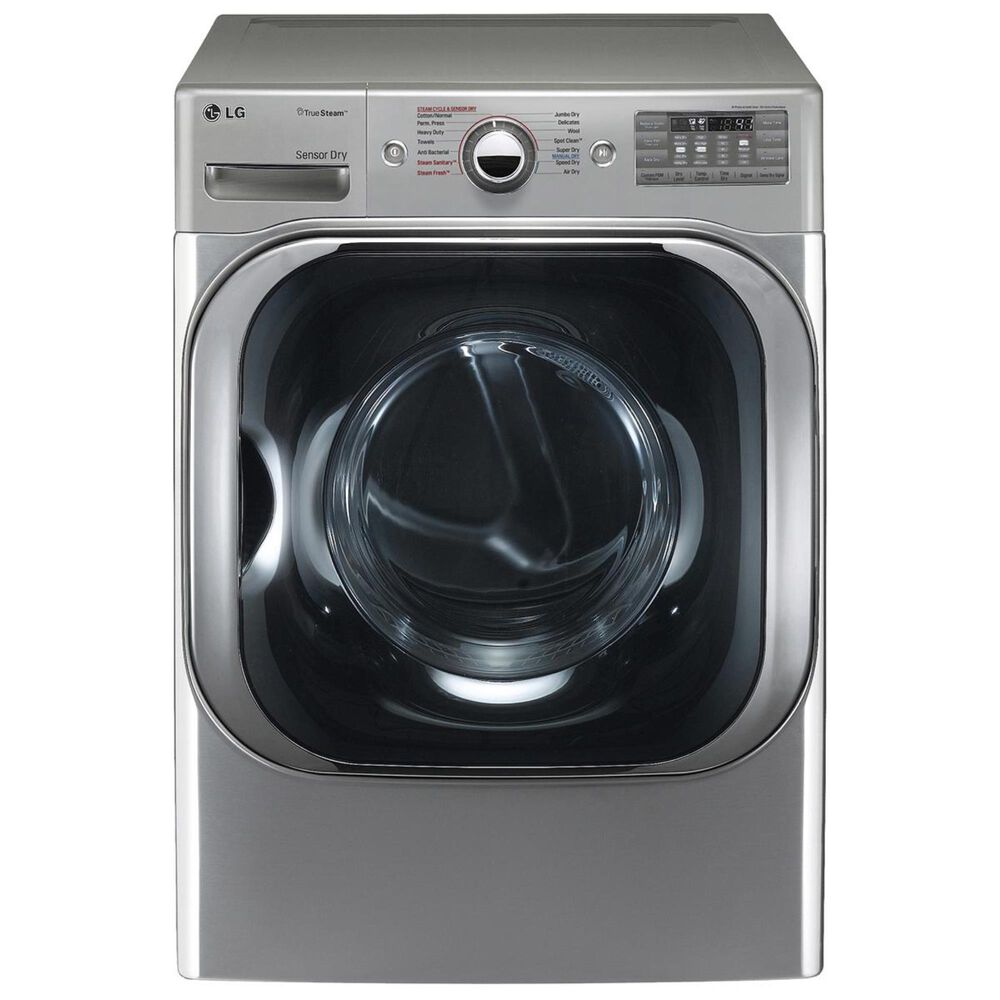 LG 9.0 Cu. Ft. Mega Capacity Electric Dryer with Steam in Graphite Steel, , large