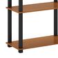 HOMLUX 5-Tier Display Rack in Light Cherry and Black, , large