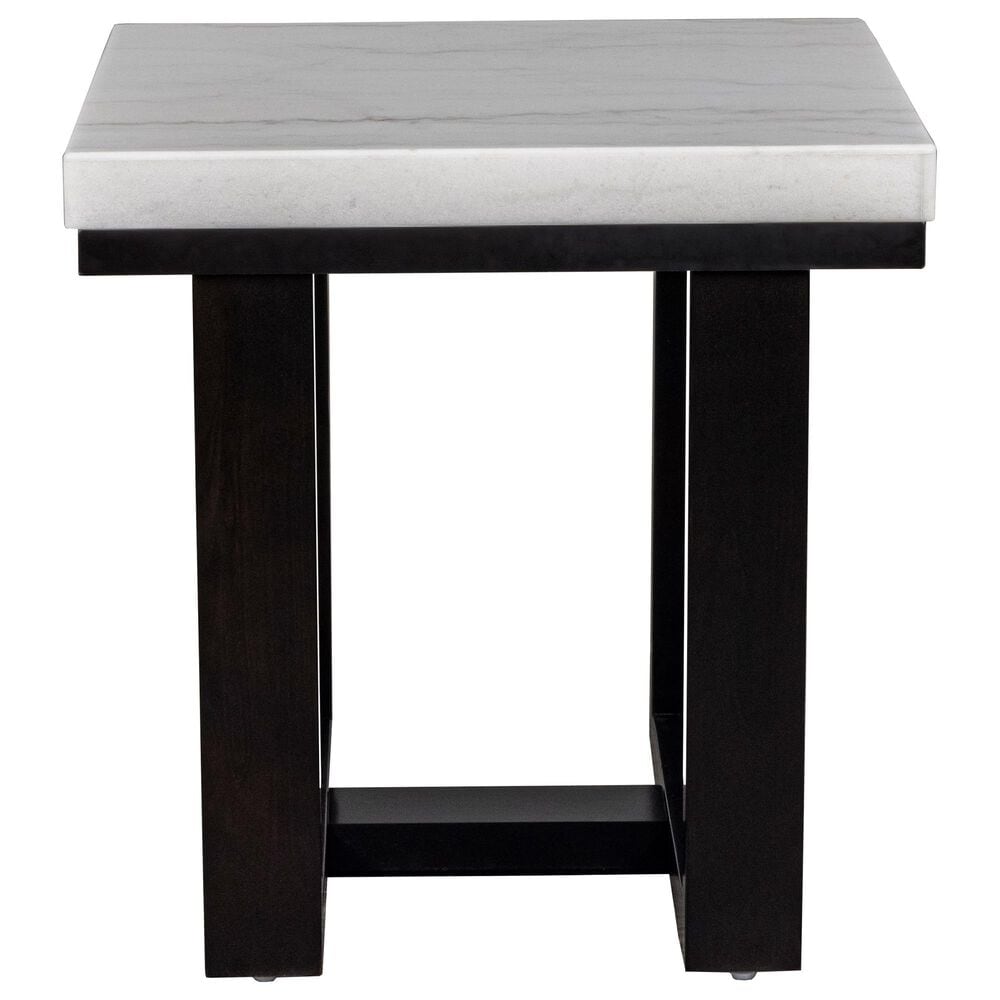 Crystal City Lucca End Table in Ebony and White, , large