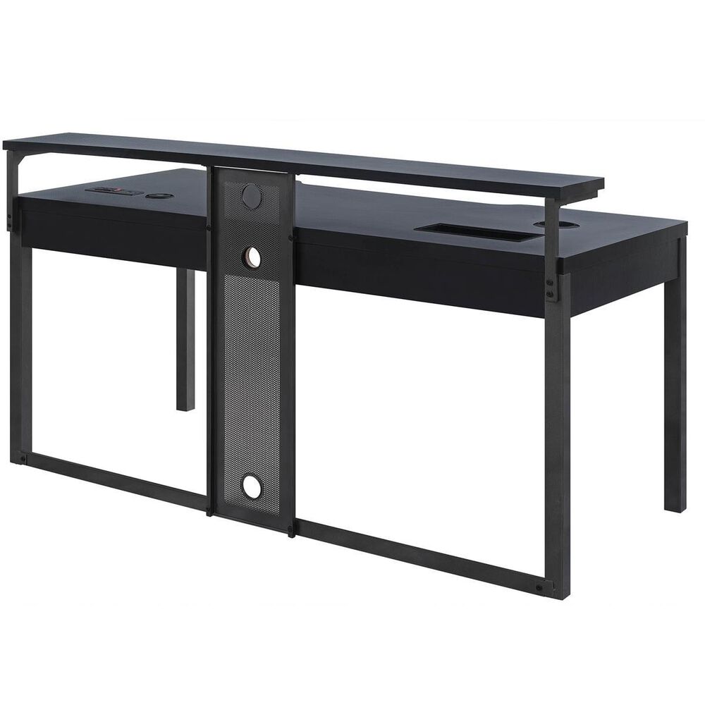 OSP Home 63&quot; Adaptor Gaming Desk in Black, , large