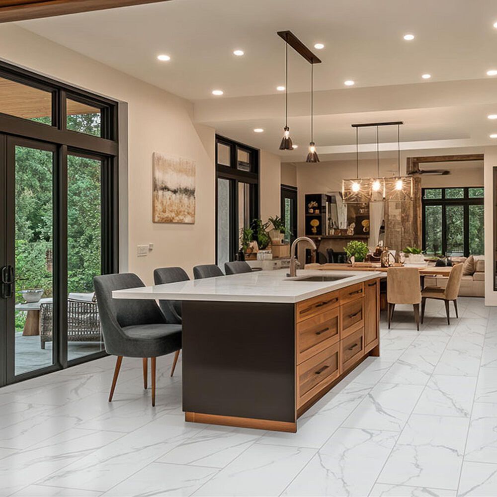 MS International Roman Statuario 12" x 24" Porcelain Tile, , large