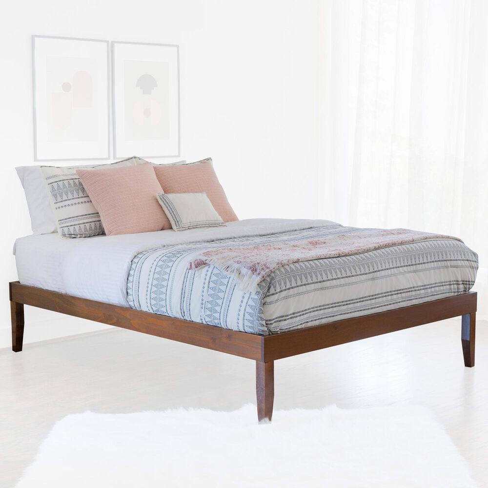 Linden Boulevard Portix Queen Platform Bed in Walnut, , large