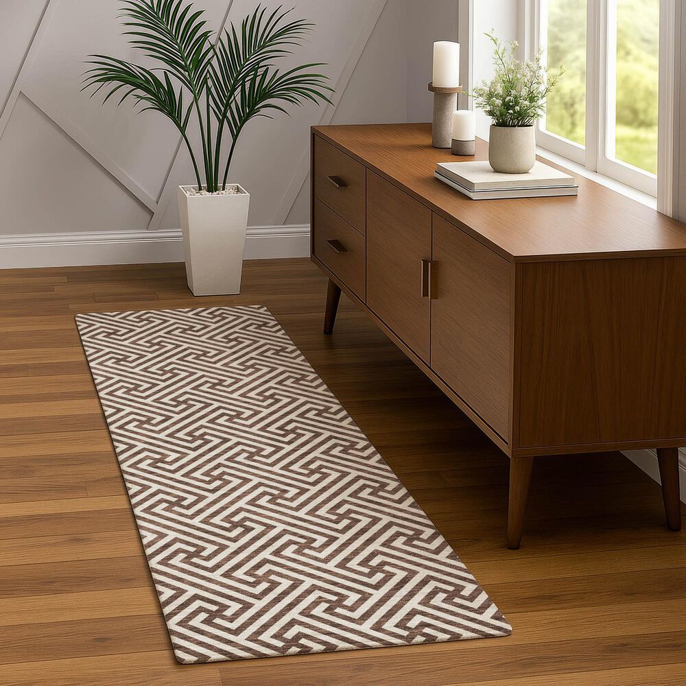 Dalyn Rug Company The Reserve TR5 Coffee 2&#39;3&quot; x 7&#39;6&quot; Indoor/Outdoor Runner, , large