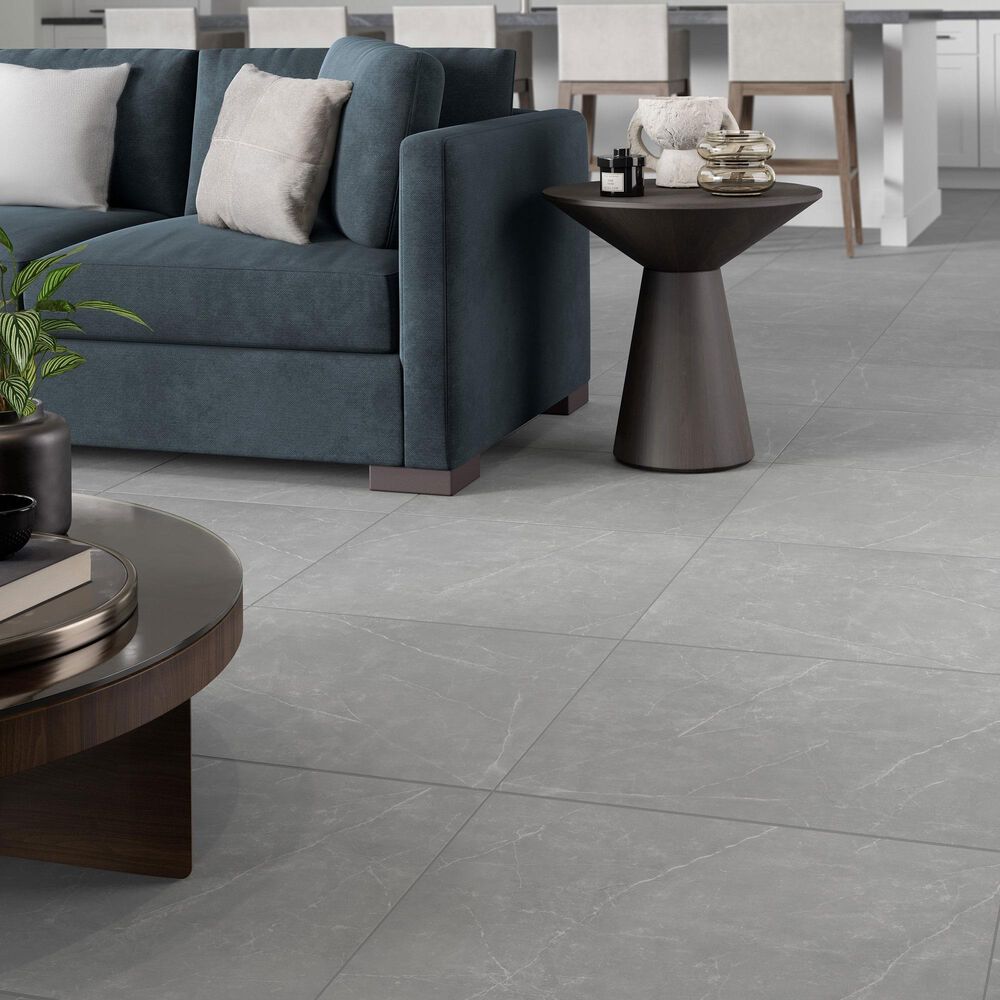 Emser Sterlina II Gray 24&quot; x 24&quot; Matte Porcelain Tile, , large