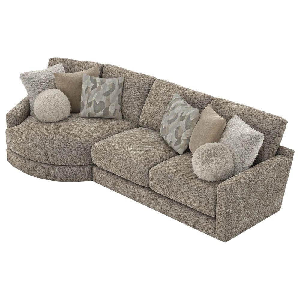 Hartsfield Turner 2-Piece Stationary Left Facing Sectional with Piano Wedge in Mushroom, , large