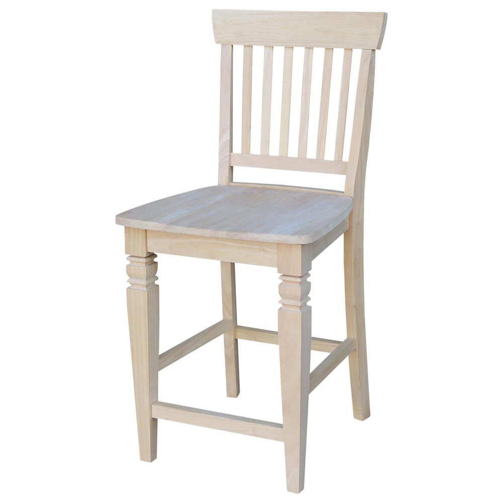 International Concepts Seattle 24" Counter Stool in Unfinished, , large