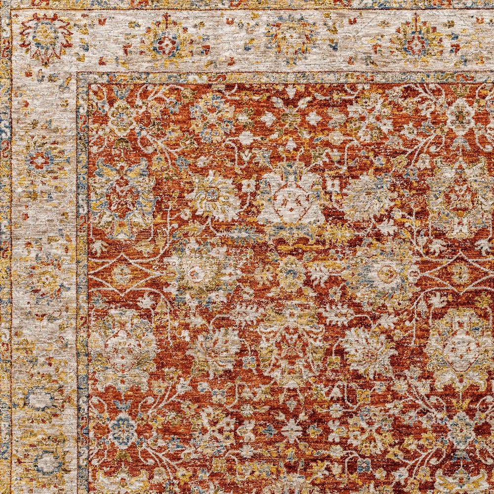 Surya Mona Lisa 2&#39; x 3&#39; Tan, Brick Red, Mustard, Burgundy, Dark Blue, Sage and Olive Area Rug, , large