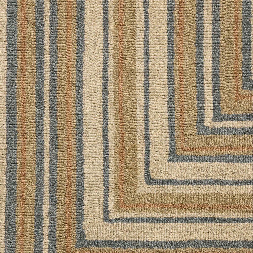 Chris Loves Julia x Loloi Alfie Natural and Multicolor 3'6" x 5'6" Area Rug, , large