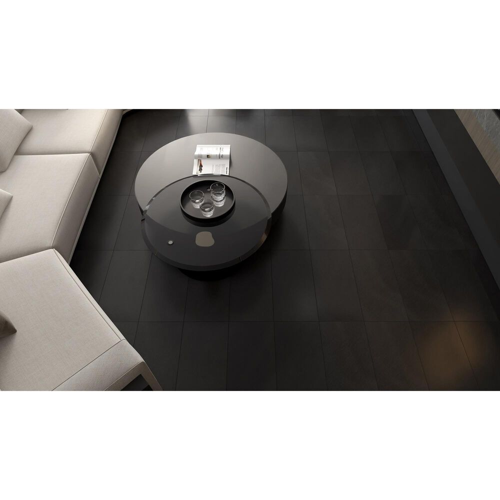 Emser Genesis Black 12&quot; x 23&quot; Glazed Ceramic Tile, , large