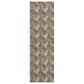 Dalyn Rug Company Soft Essentials Chevron Mocha 2"3" x 7"6" Runner, , large