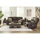 Ashley Leesworth 2-Piece Power Reclining Living Room Set in Dark Brown, , large