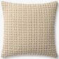 Loloi 20" Square Throw Pillow in Natural, Beige and Multicolor, , large