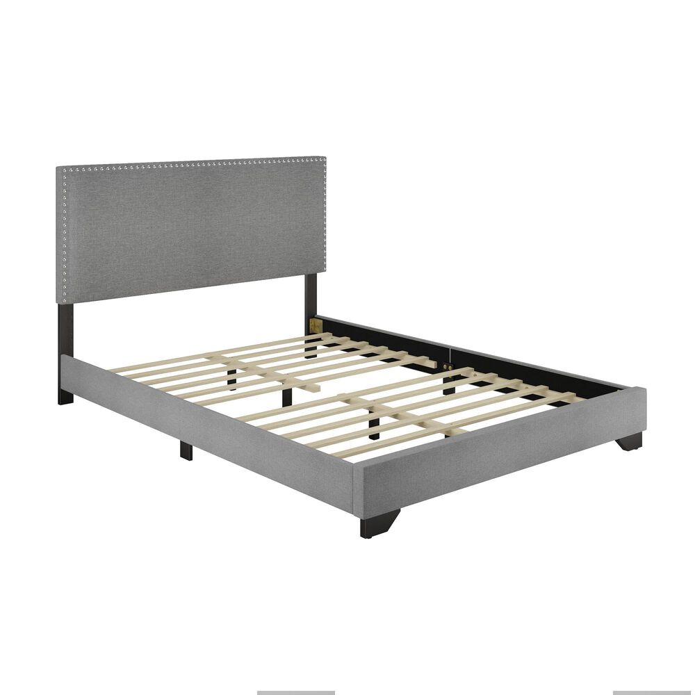The Monday Company Full Upholstered Bed in Gray, , large